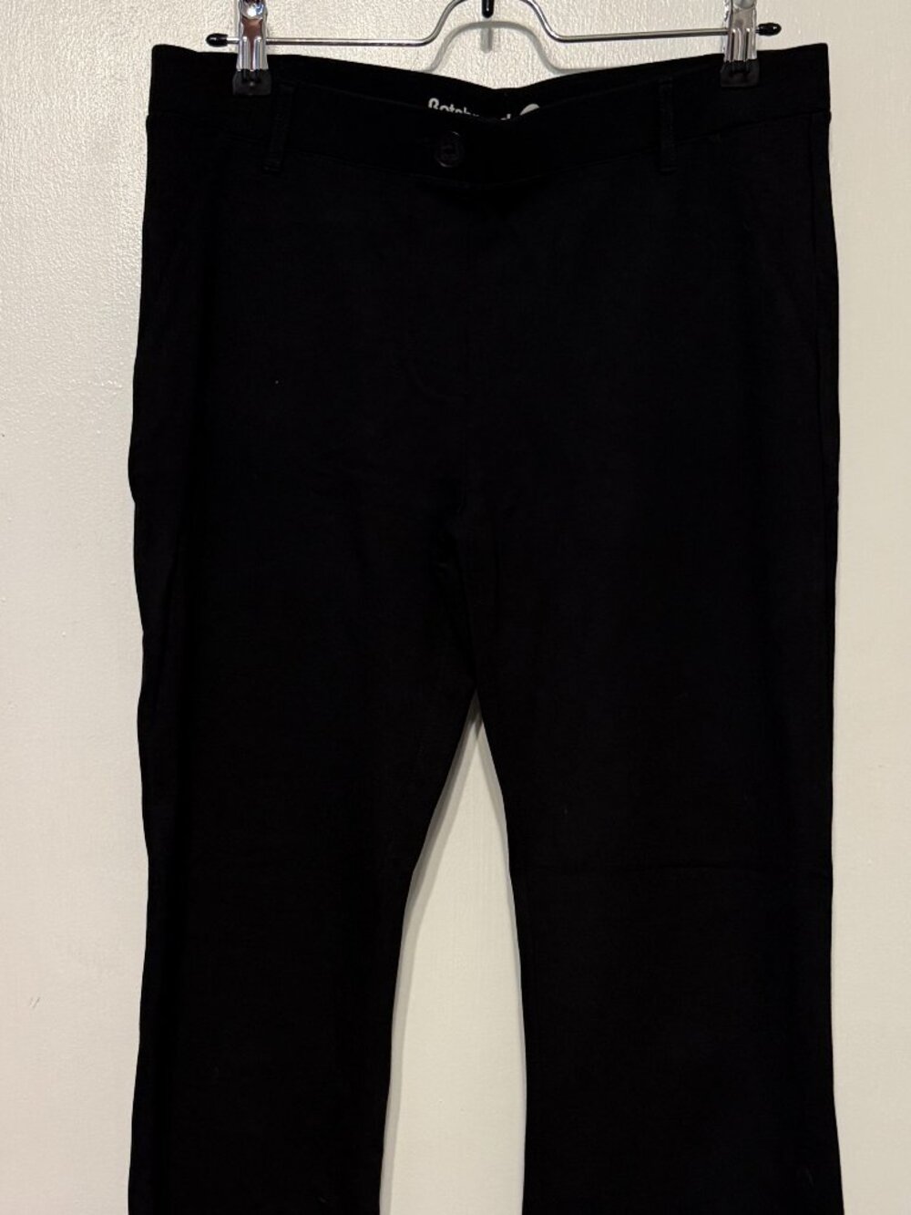 Betabrand Black Dress Pant Yoga Pants Bootcut Petite Large